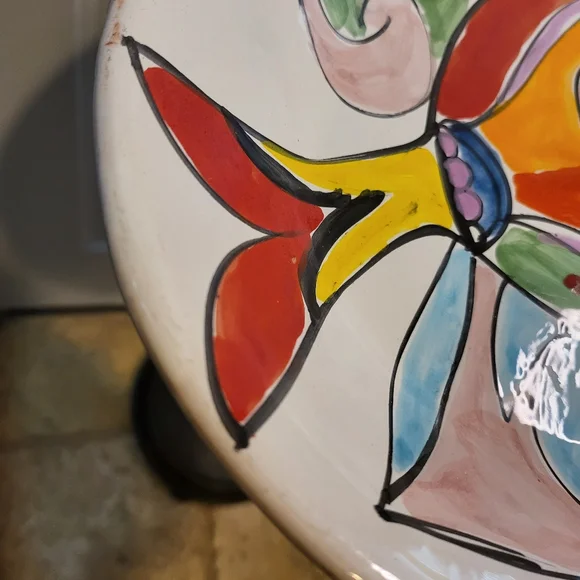 La Musa MCM Ceramic Hand Painted Fish Platter - Picture 8 of 16